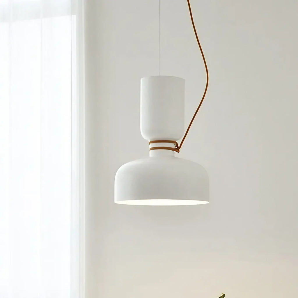 Suspension en métal style scandinave, blanc ou noir