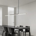 Suspension LED noire minimaliste pour salle à manger, tailles S et L