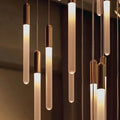 Suspension minimaliste à tubes lumineux, tailles S à XXL