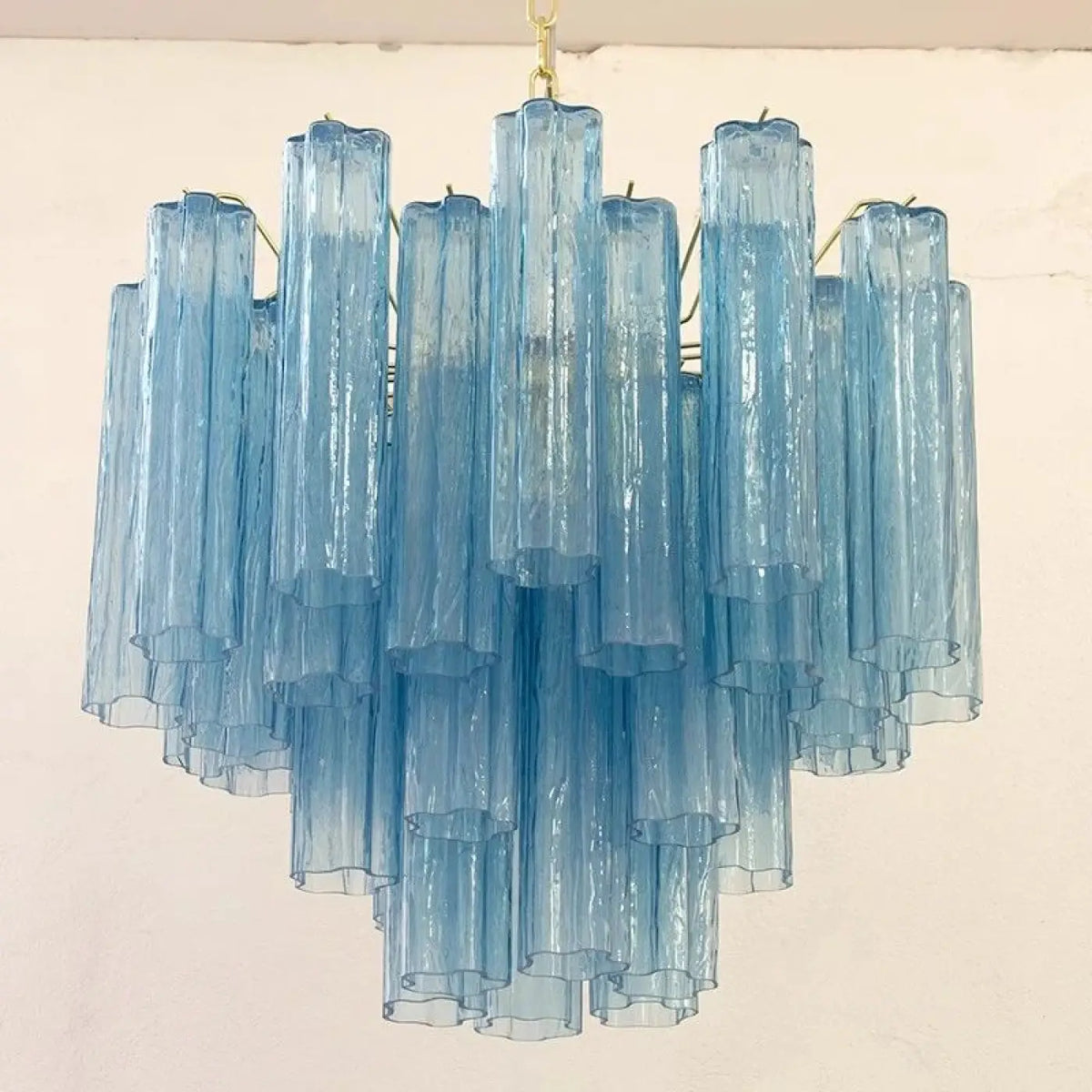 Suspension abat-jour en verre, huit couleurs, cinq tailles