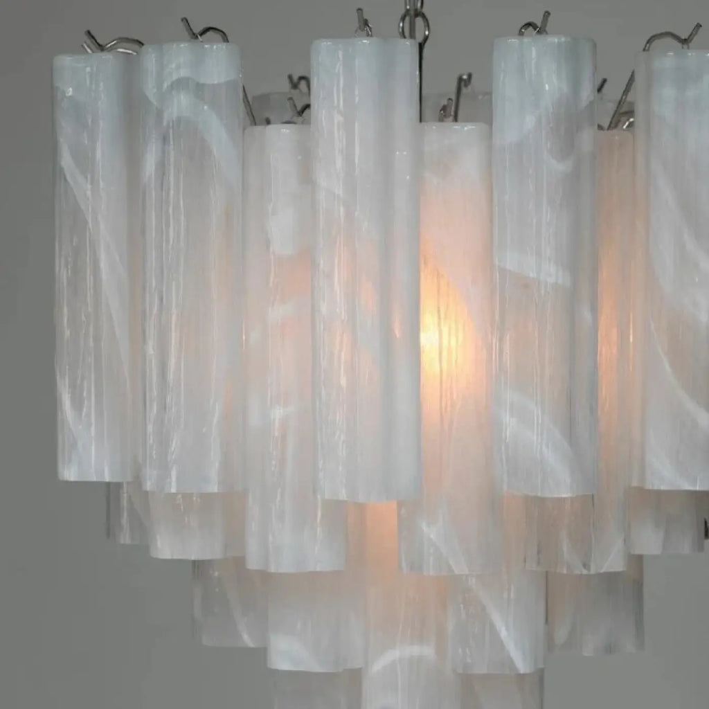 Suspension abat-jour en verre, huit couleurs, cinq tailles