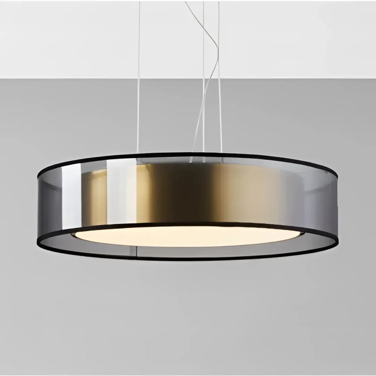 Suspension anneau lumineux à diffuseur intégré, tailles S, M ou L