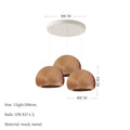Suspension moderne en bois, modèles A et B, marron ou beige, marron