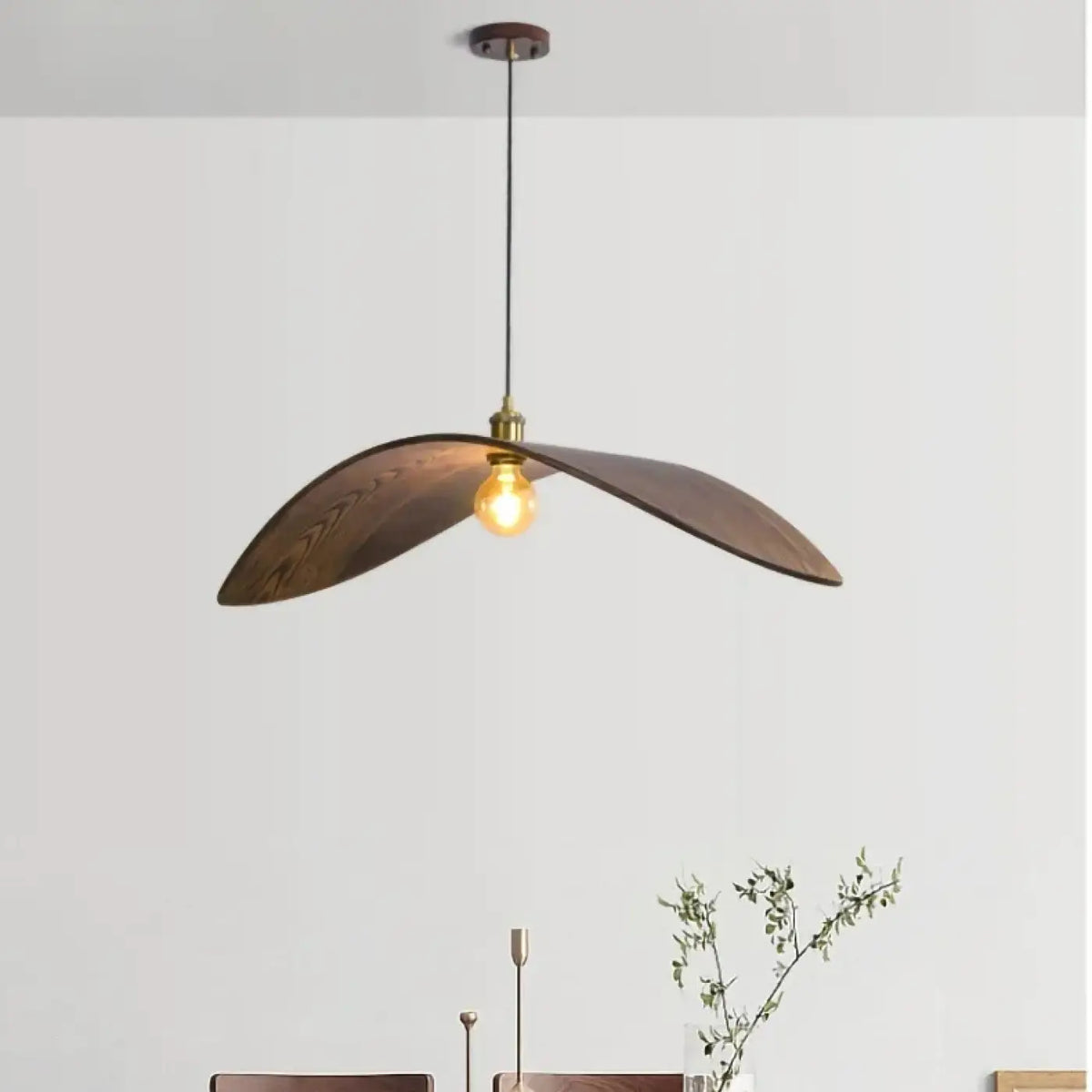 Suspension en bois forme aile, tailles S, M et L