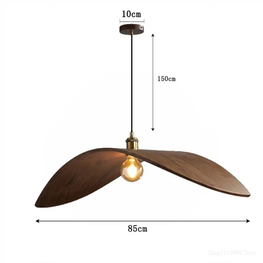 Suspension en bois forme aile, tailles S, M et L