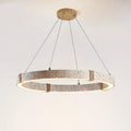 Suspension bois et métal, tailles S, M ou L, quatre lumières