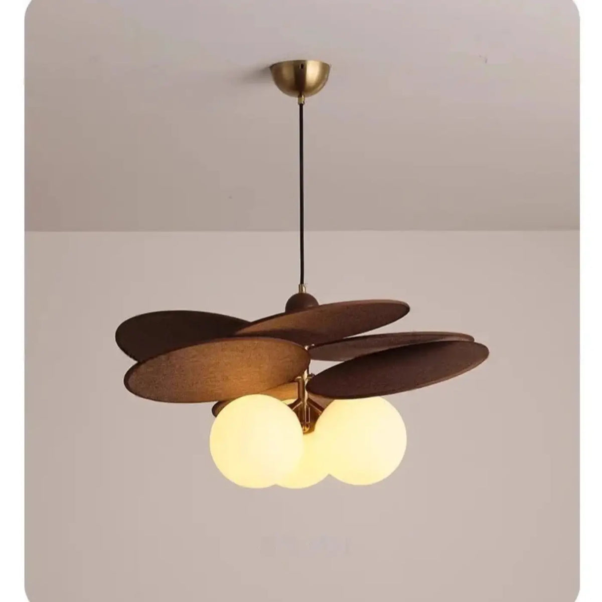 Suspension moderne en bois et métal, tailles S et M