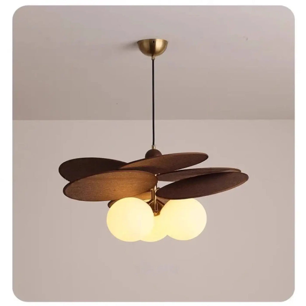 Suspension moderne en bois et métal, tailles S et M