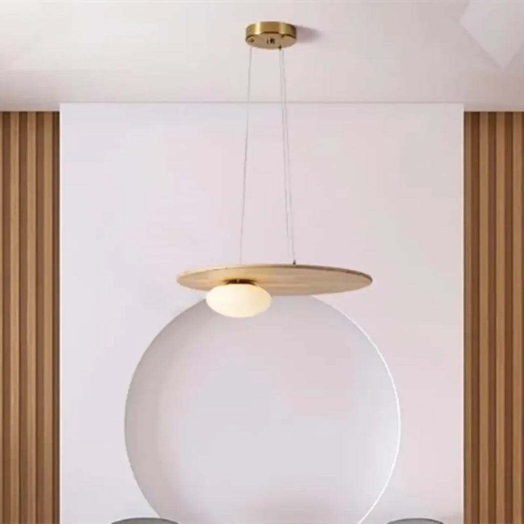 Suspension moderne en bois au style épuré, tailles S et M