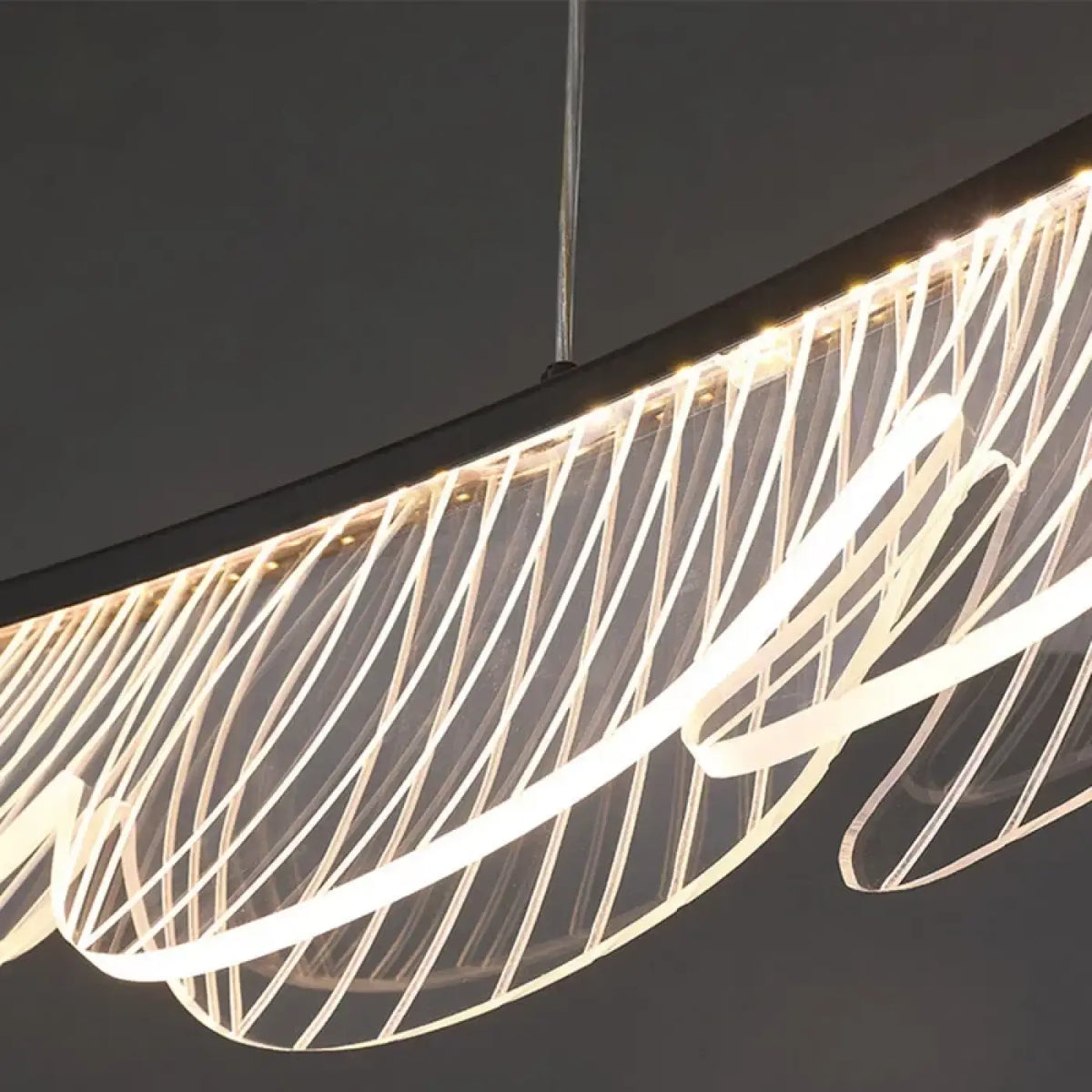 Suspension moderne en forme de feuilles, tailles S, M et L