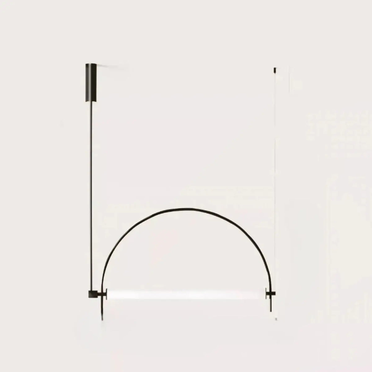 Suspension moderne à double barre et arc, noir ou doré, noir