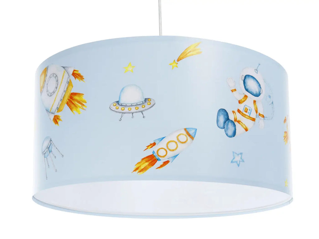 Suspension enfant fusées, planètes et astronautes, trois tailles