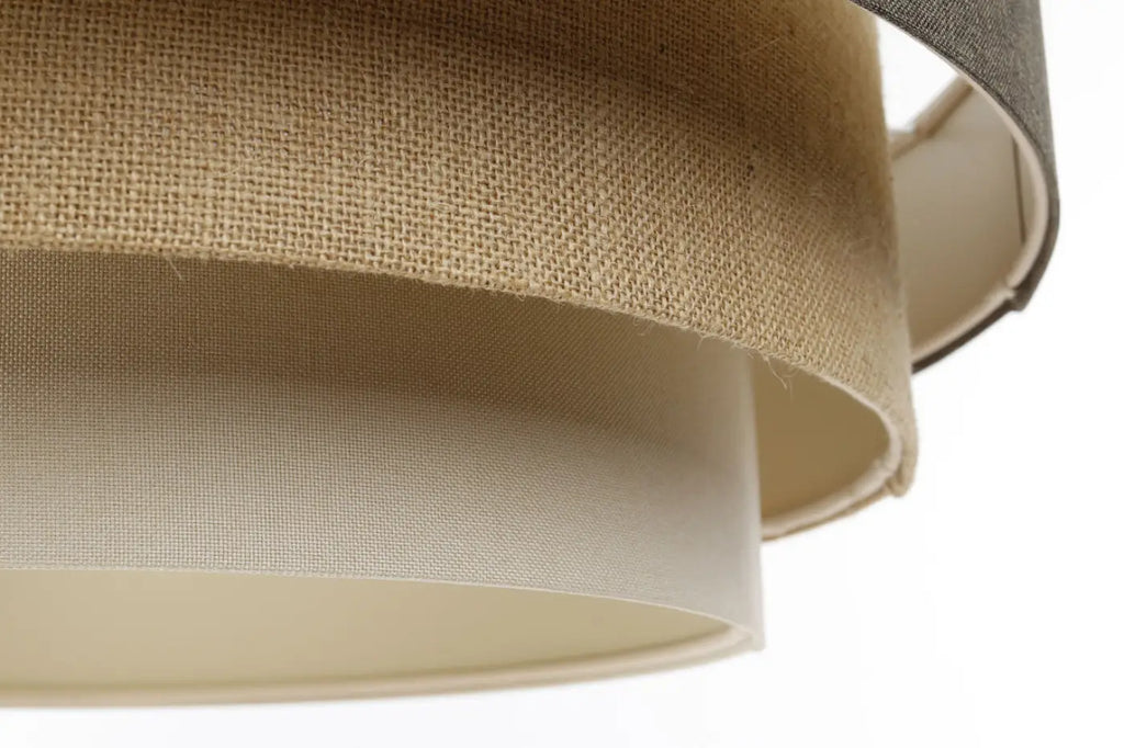 Suspension moderne marron, beige et crème aux tons neutres