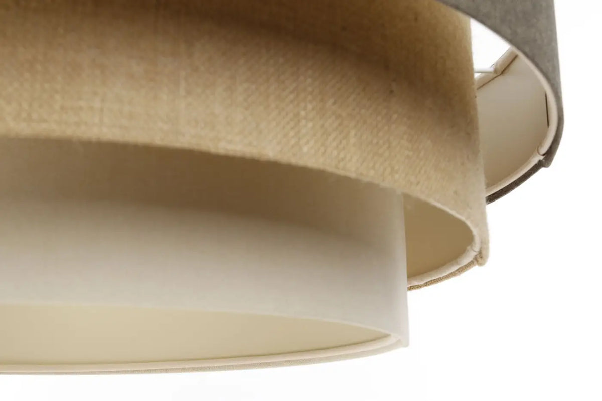 Suspension moderne marron, beige et crème aux tons neutres