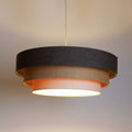 Suspension moderne marron, beige et crème aux tons neutres