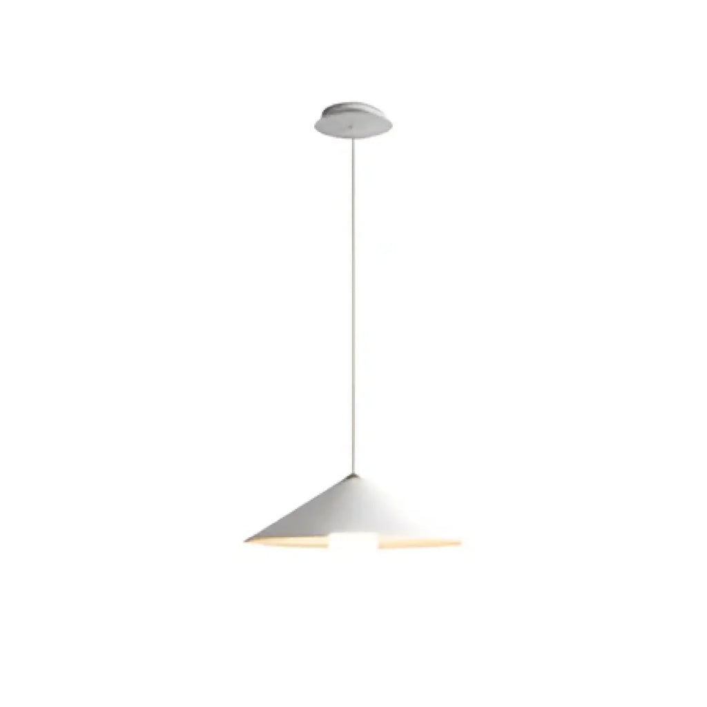 Suspension épurée à abat-jour, noire ou blanche, blanc