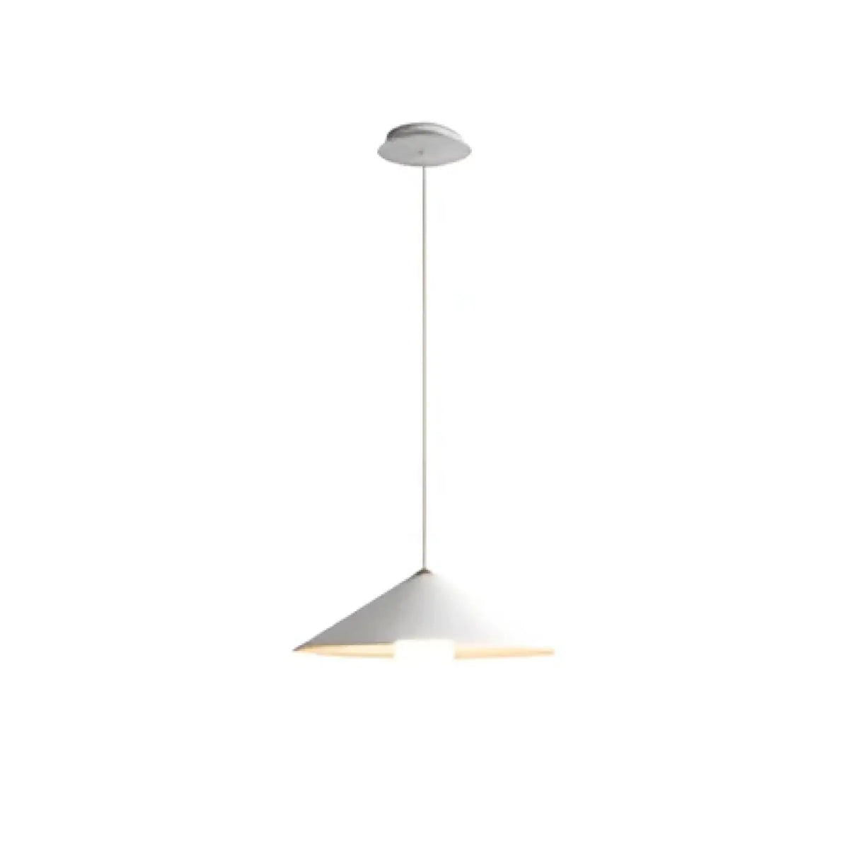 Suspension épurée à abat-jour, noire ou blanche, blanc