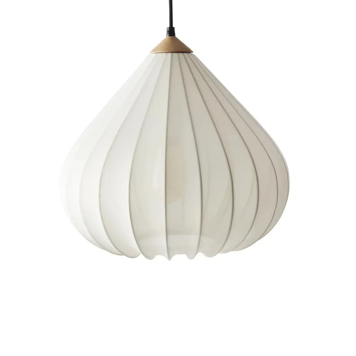Suspension en papier sculpté, blanc ou gris, taille S ou M