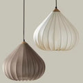 Suspension en papier sculpté, blanc ou gris, taille S ou M, blanc