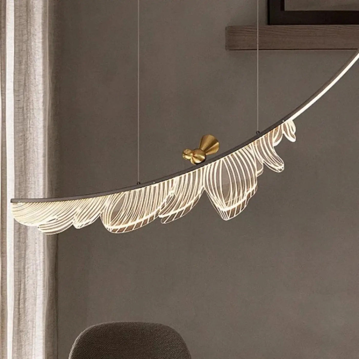 Suspension moderne en forme de feuilles, tailles S, M et L