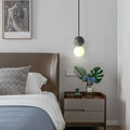 Suspension à sphères décoratives, quatre coloris, gris