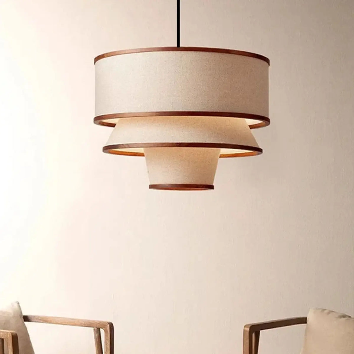 Suspension moderne en tissu, noir ou marron, tailles S à XL, marron