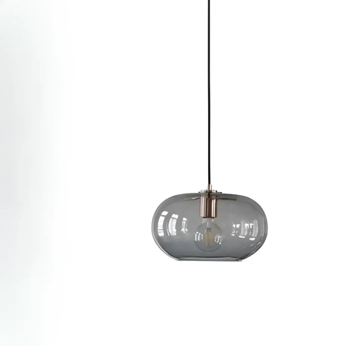 Suspension moderne en verre fumé, quatre teintes, gris