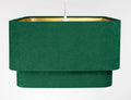 Suspension moderne à abat-jour textile vert