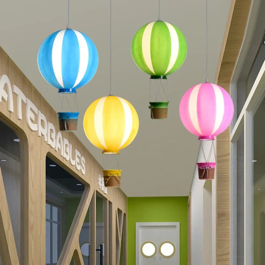 Suspension montgolfière pour chambre d'enfant, cinq coloris