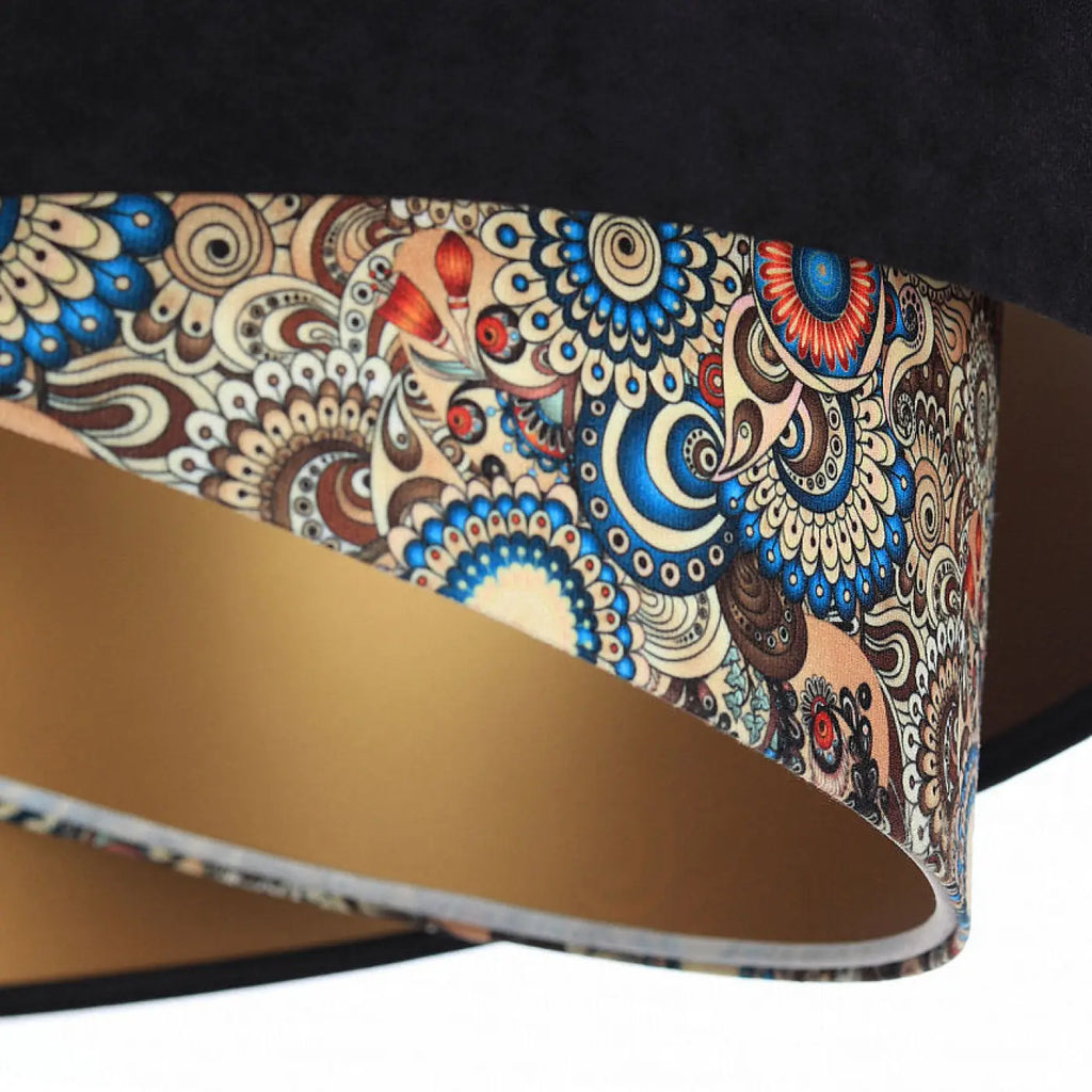 Suspension en velours multicolore, tailles S et M