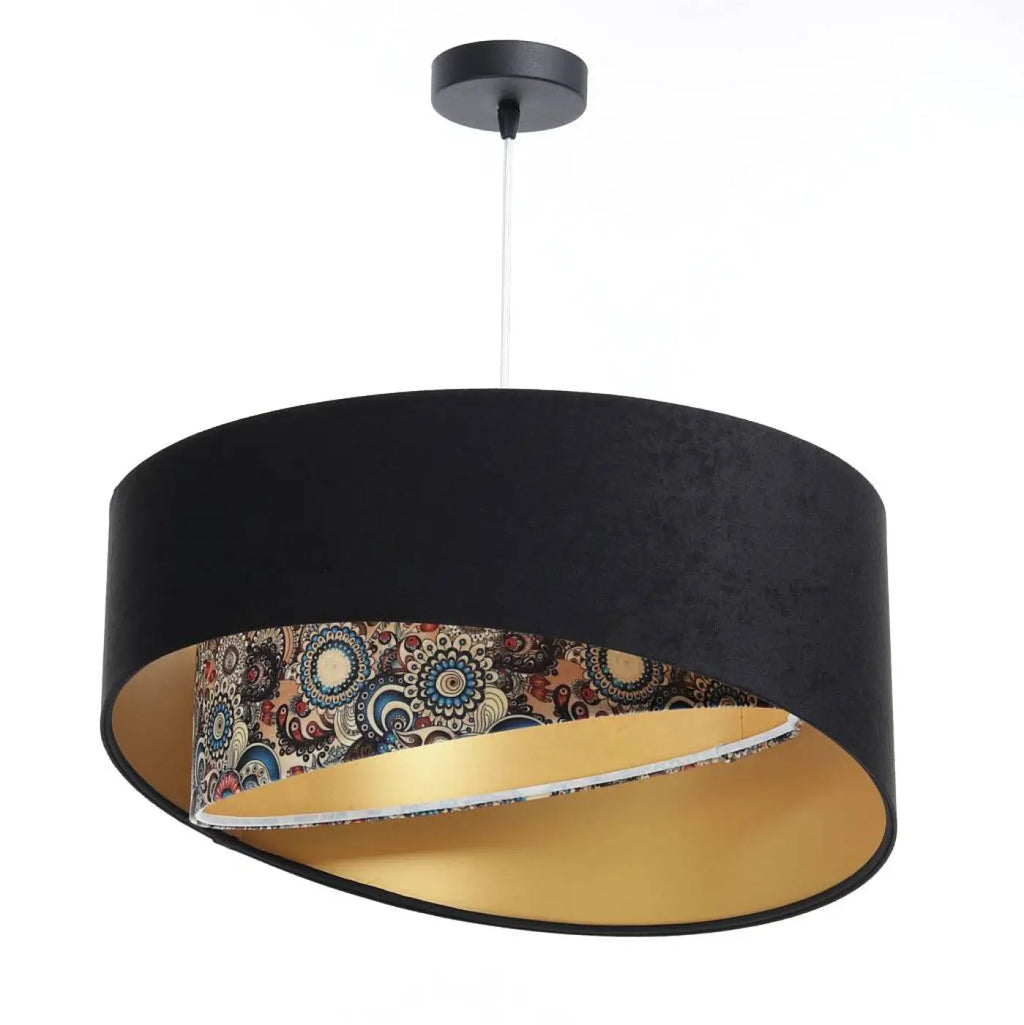 Suspension en velours multicolore, tailles S et M