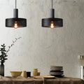 Suspension industrielle noir mat pour loft