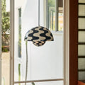 Suspension au motif zébré noir et blanc