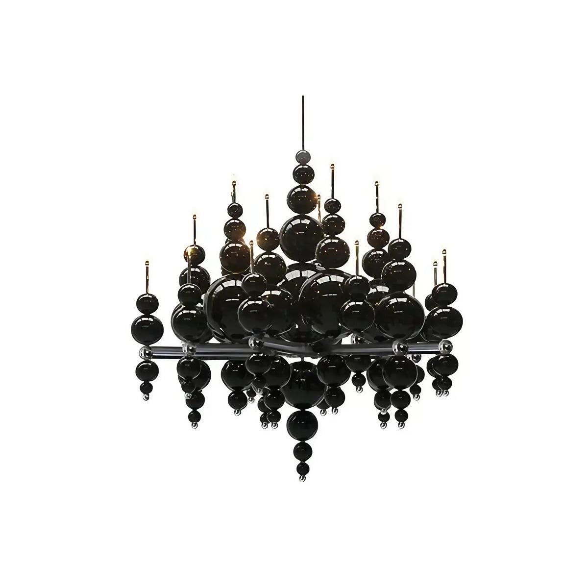 Suspension noire contemporaine, quatre tailles S à XL