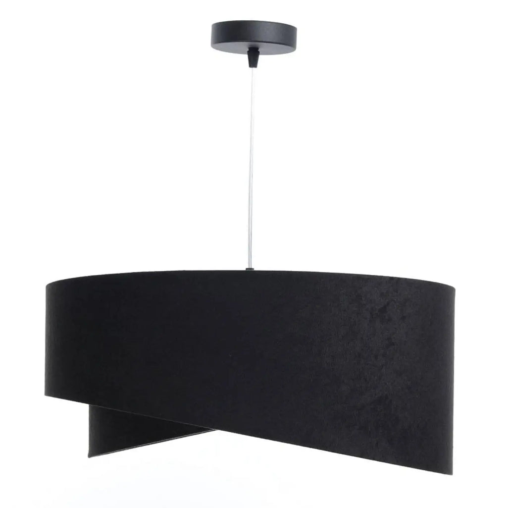 Suspension en velours noir, silhouette arrondie, tailles S et M