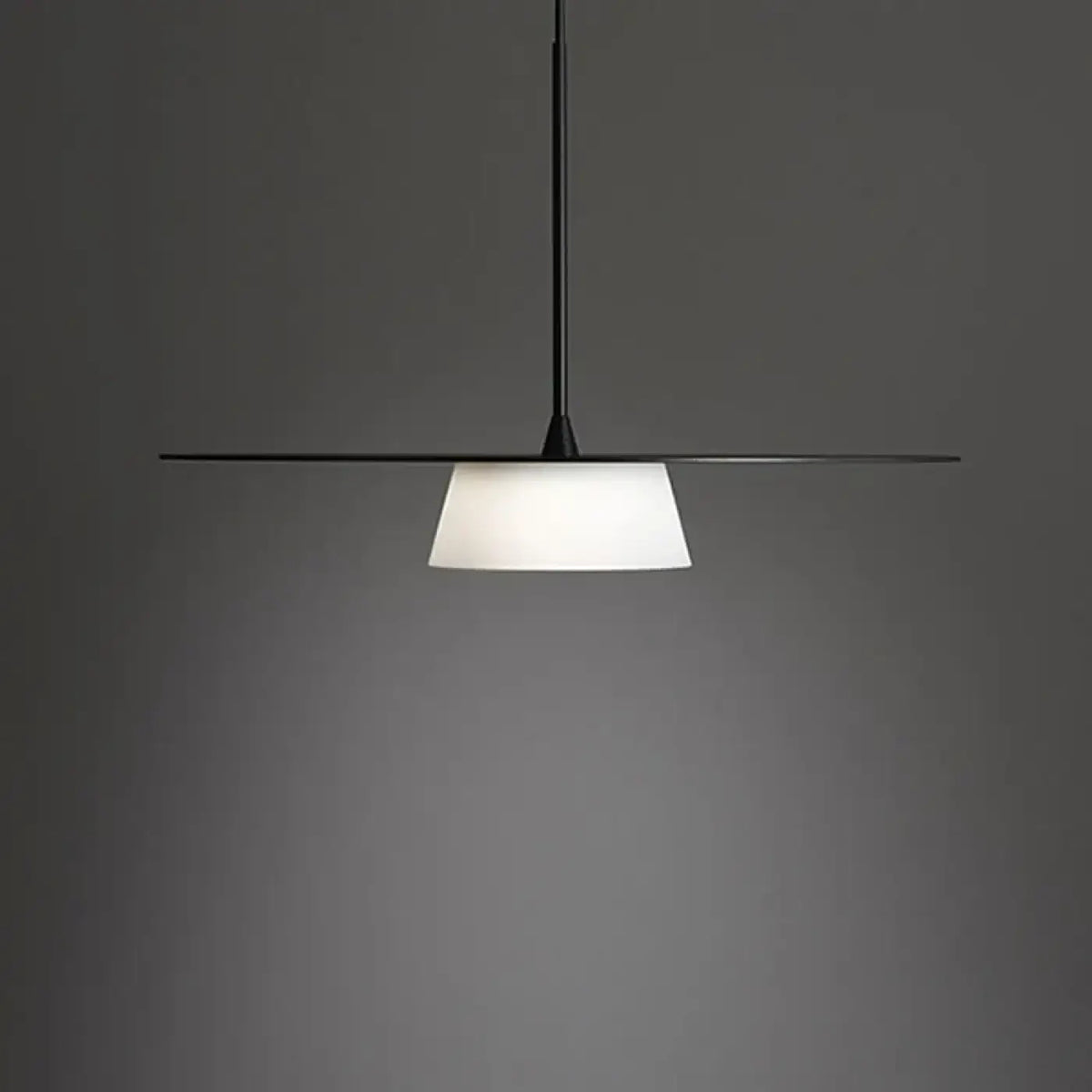 Suspension circulaire à lumière blanche, noire ou blanche