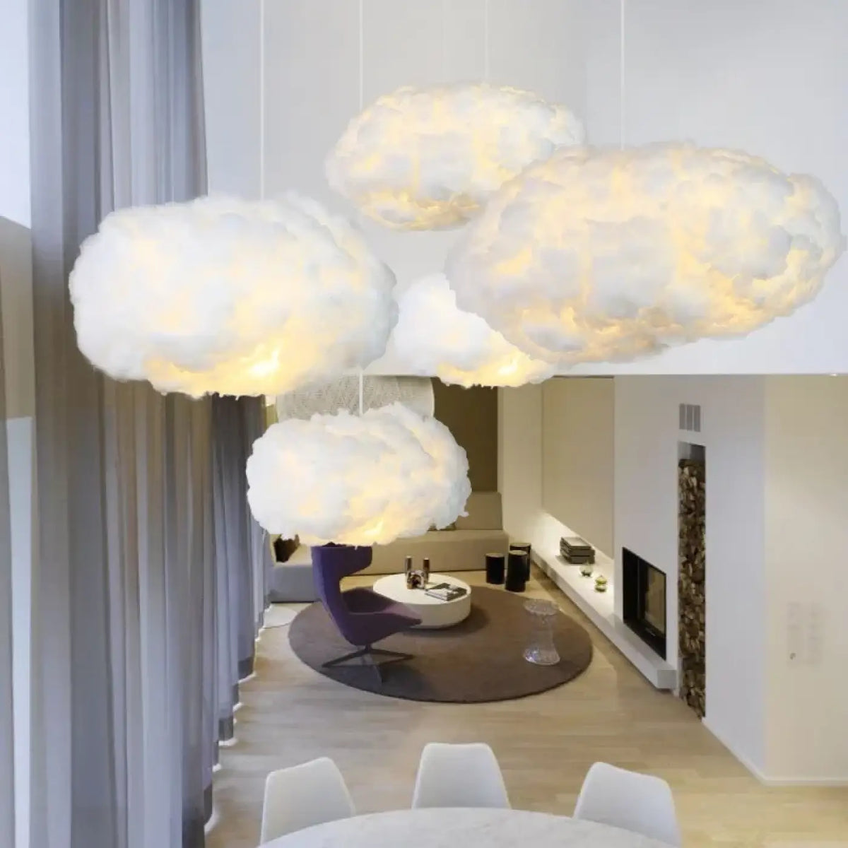 Suspension nuage en coton, tailles S, M et L