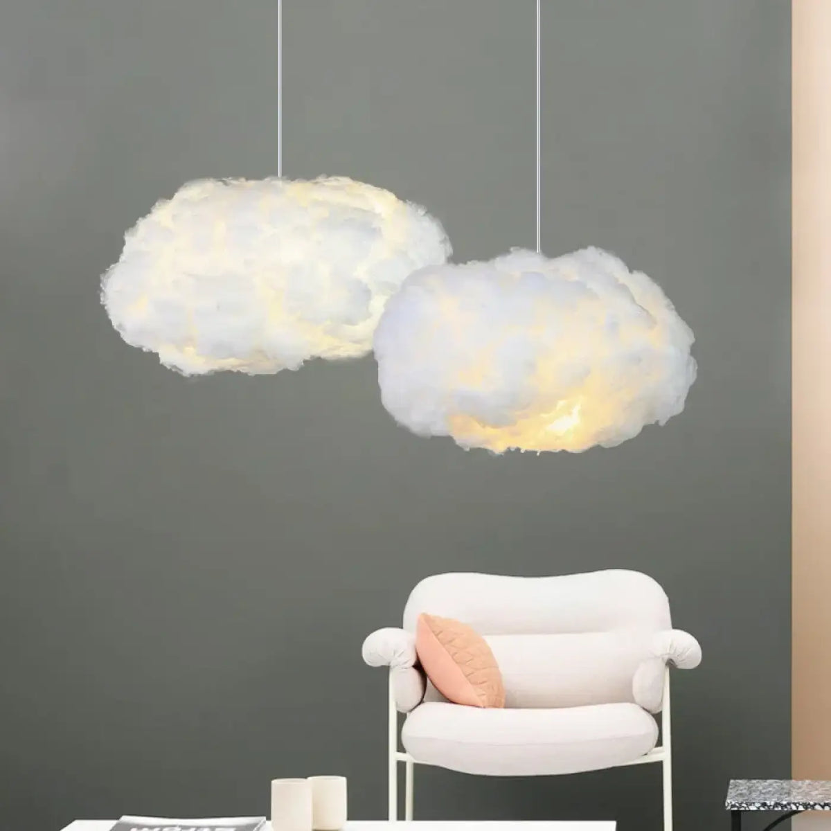 Suspension nuage en coton, tailles S, M et L