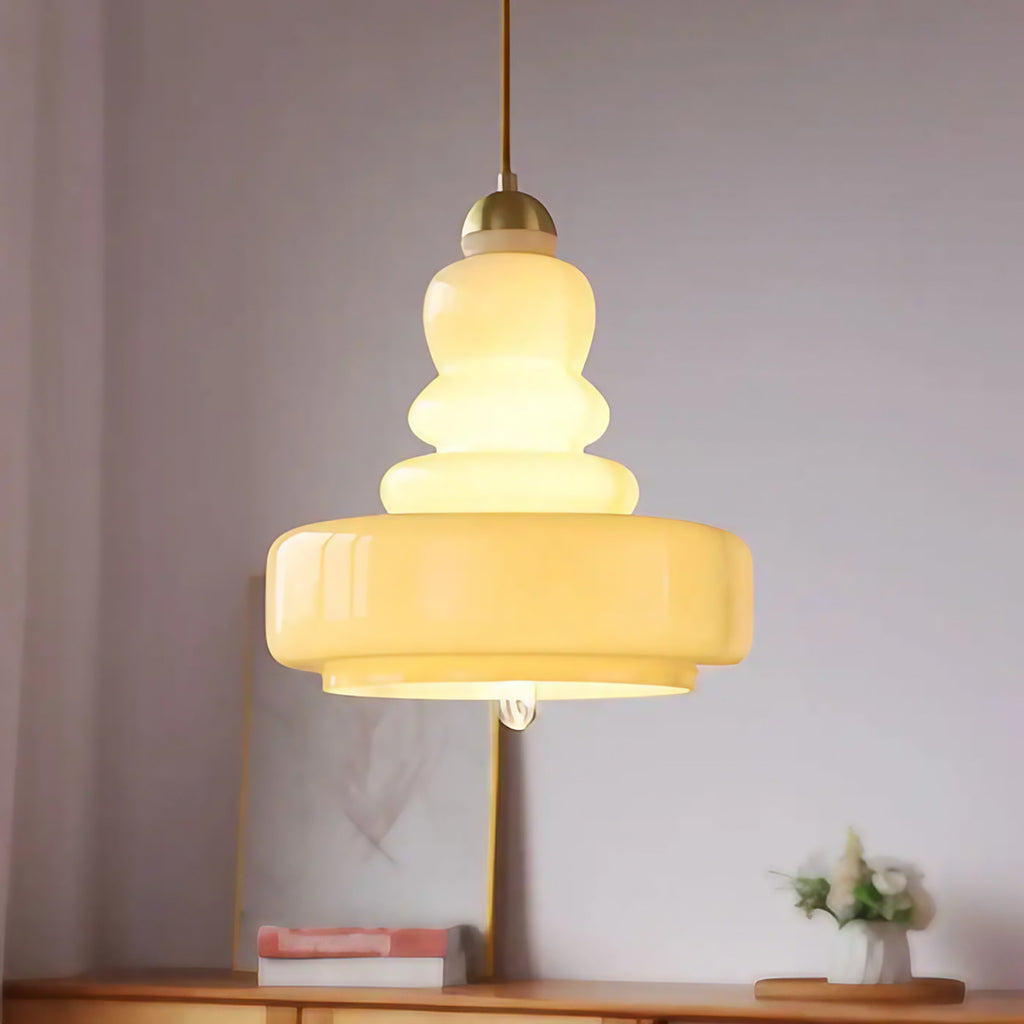 Suspension rétro pour cuisine, blanc cassé ou vert, blanc