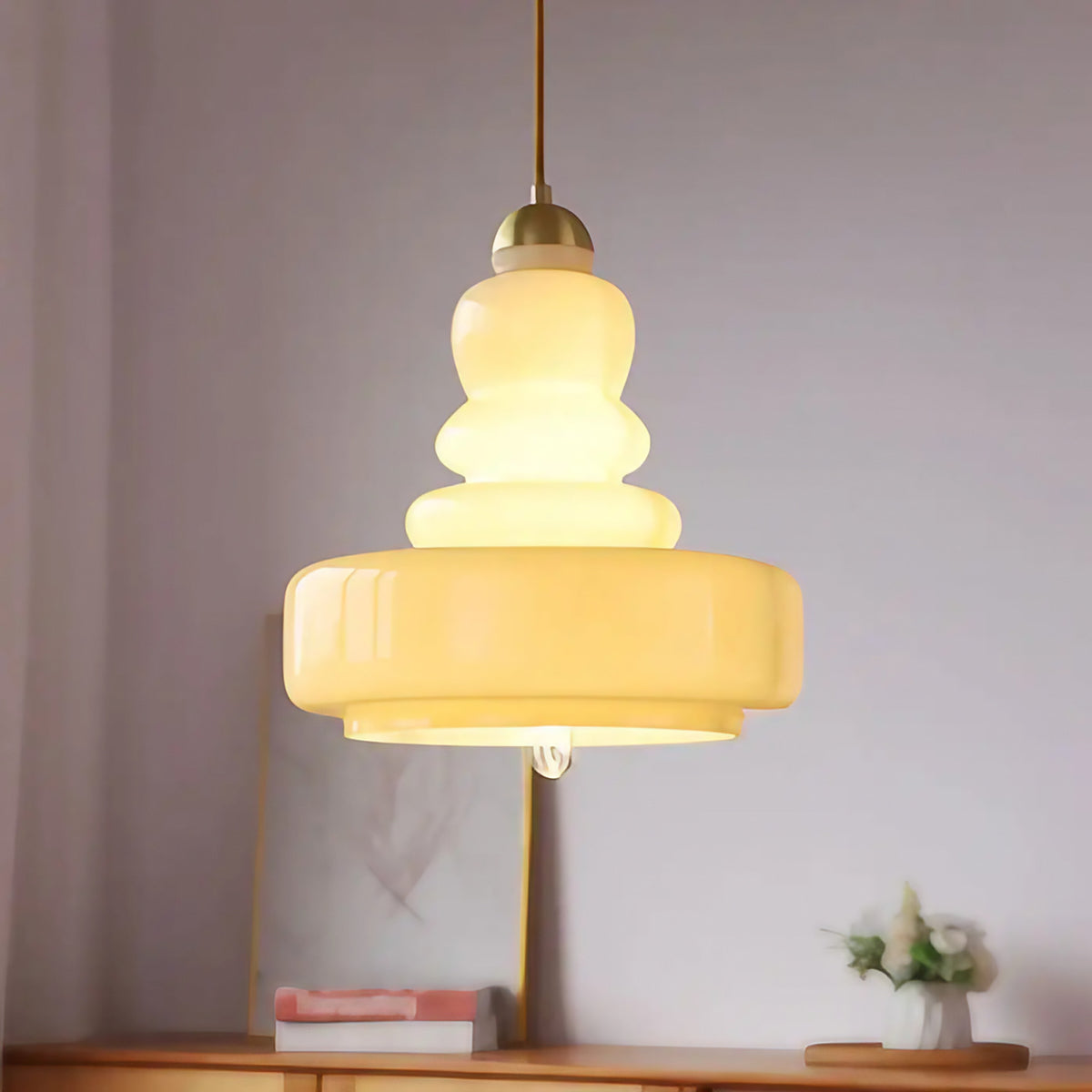 Suspension rétro pour cuisine, blanc cassé ou vert, blanc