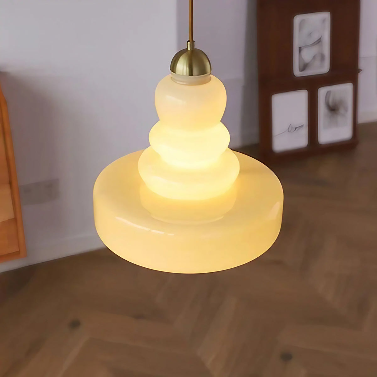 Suspension rétro pour cuisine, blanc cassé ou vert