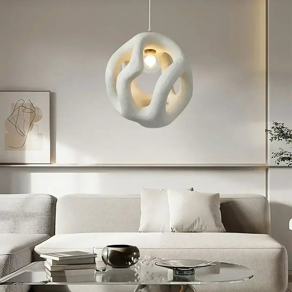 Suspension cocon LED, blanche ou noire, blanc chaud ou froid