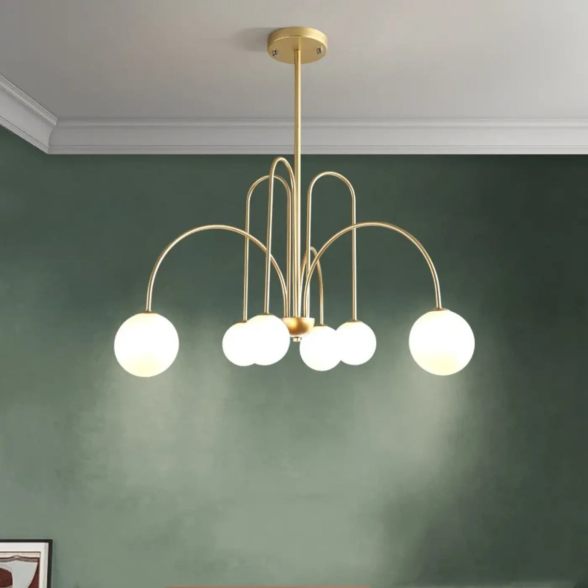 Suspension colorée pour salon, noir, rouge ou doré