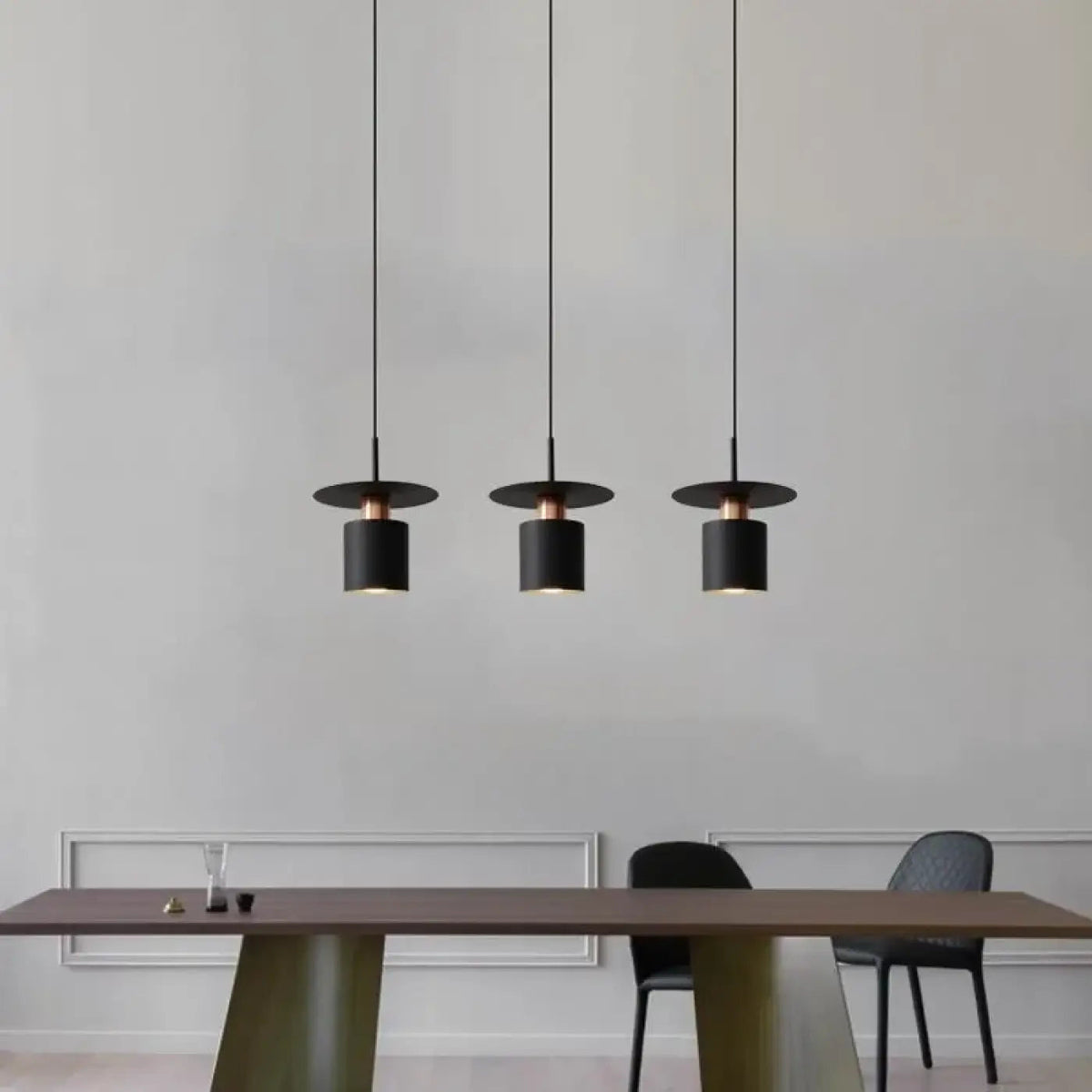 Suspension raffinée noire ou blanche, tailles S, M ou L, noir