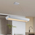 Suspension rectangulaire minimaliste pour table à manger, 3 coloris, blanc