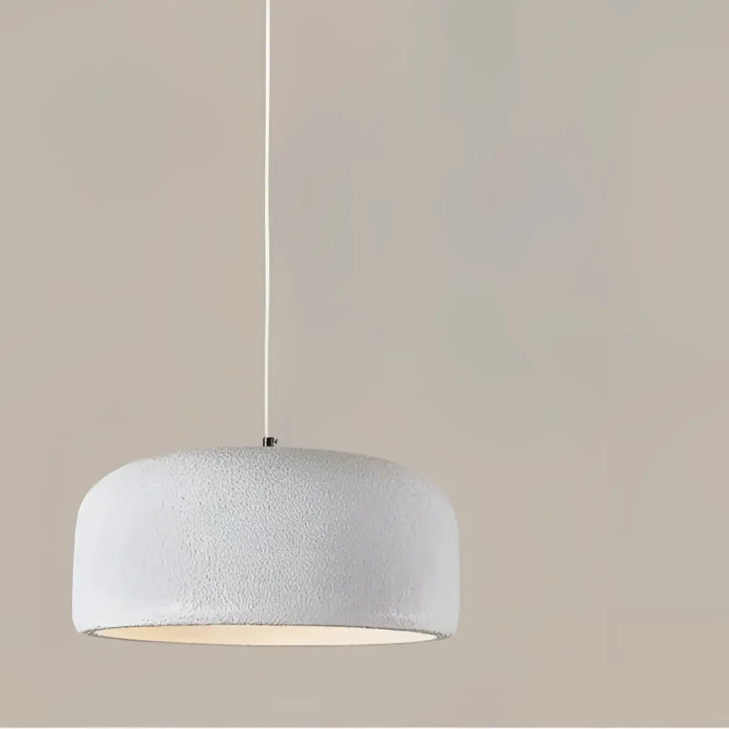 Suspension au relief minéral, style wabi-sabi, quatre tailles, gris