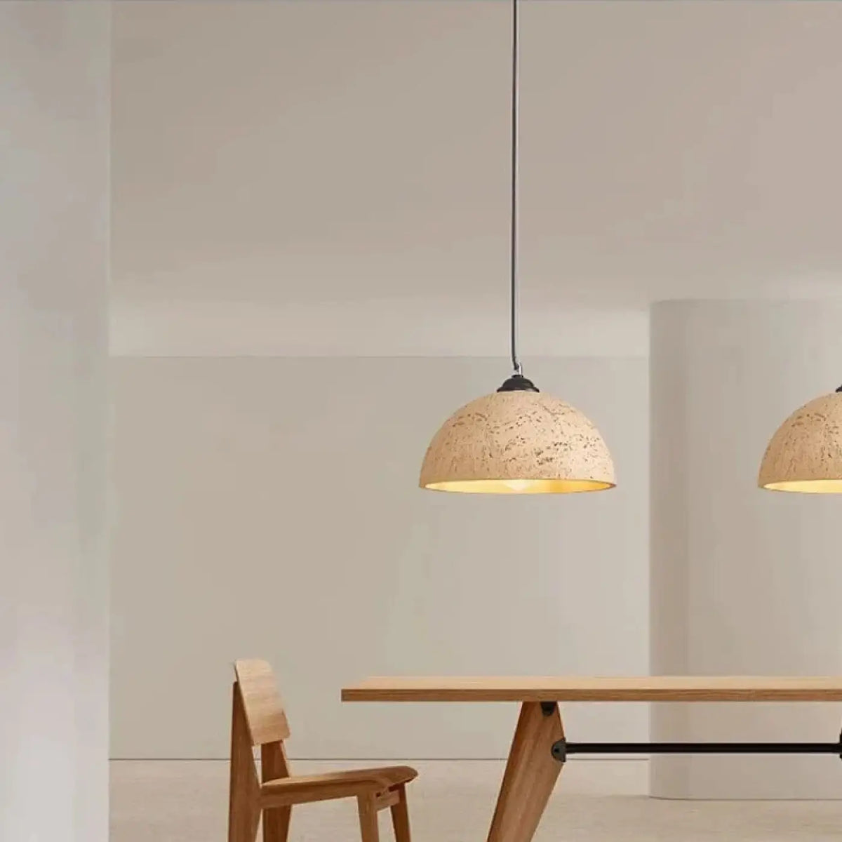 Suspension en résine au design contemporain, quatre coloris