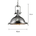 Suspension rétro industrielle, noir, doré, chrome ou bronze, noir