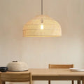 Suspension en rotin beige ou noir pour la cuisine, beige