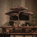 Suspension en rotin tressé marron, tailles S, M et L